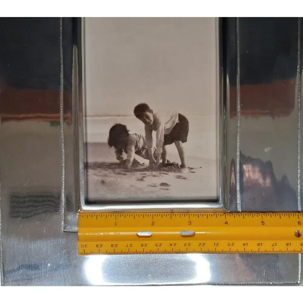 Mariposa Brillante Pineapple Picture Frame Silver Recycled Aluminum 4x6